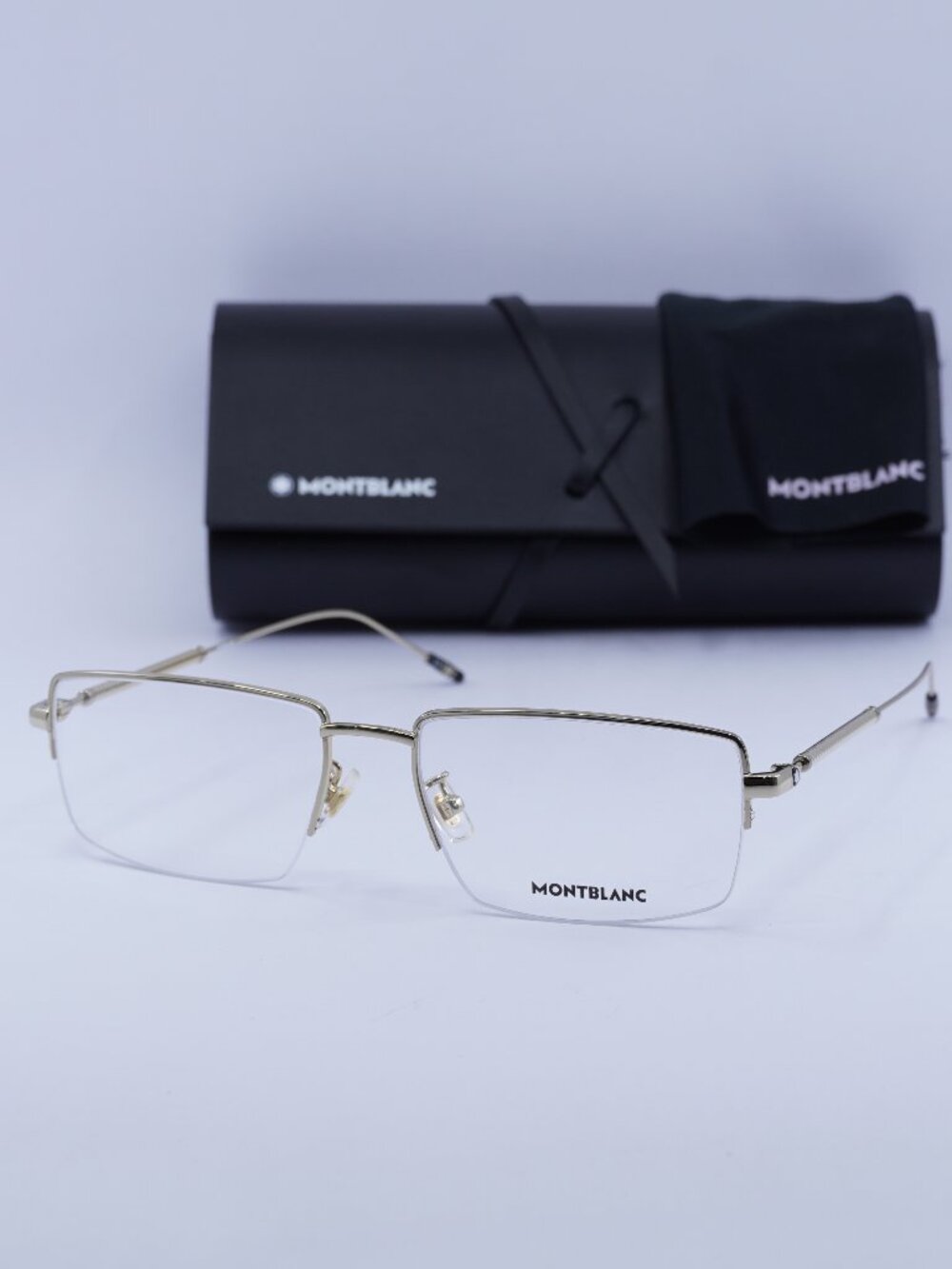 Montblanc MB0113O 004 Rectangle Eyeglasses 58mm - Gold